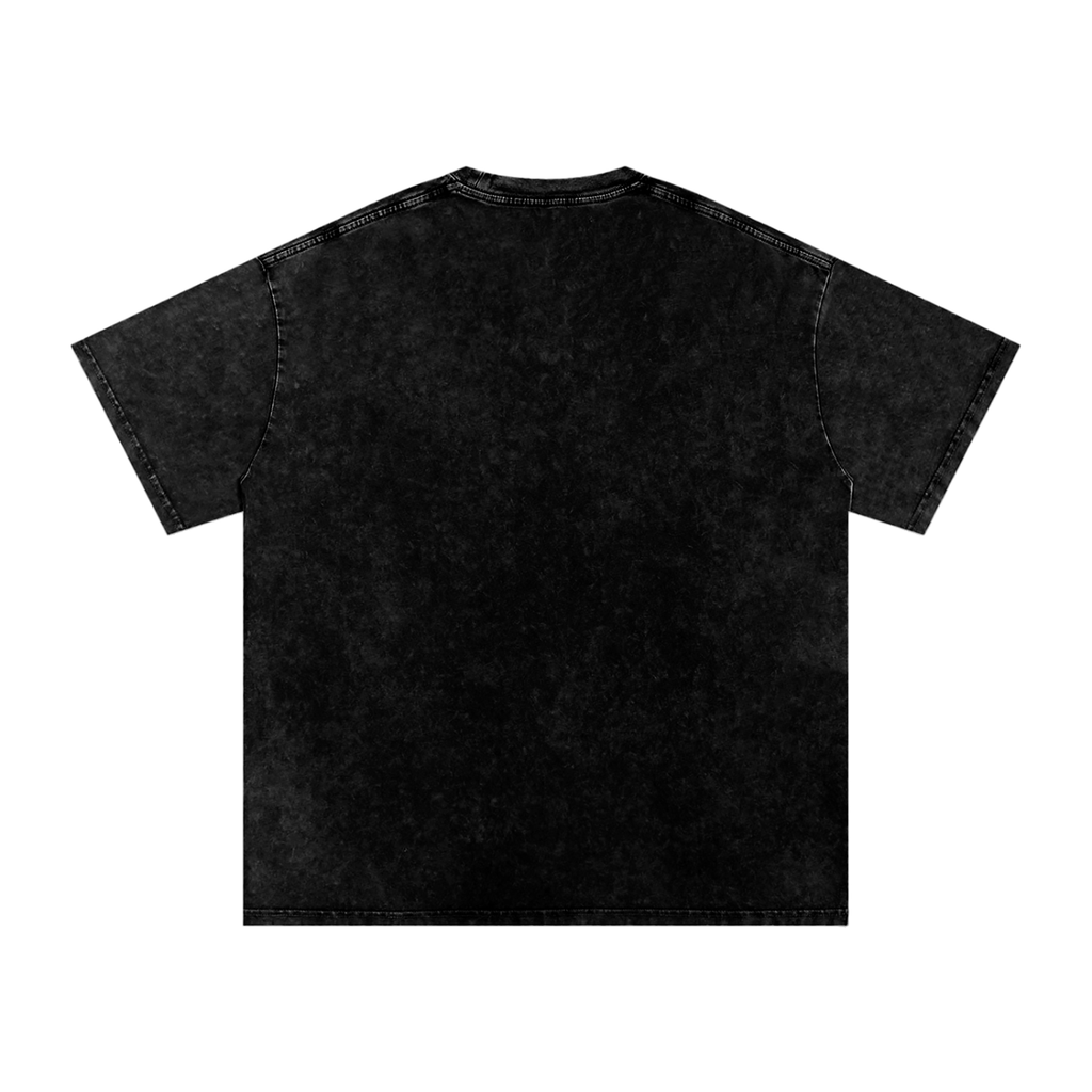 Snow Washed Oversized Chess T-Shirt