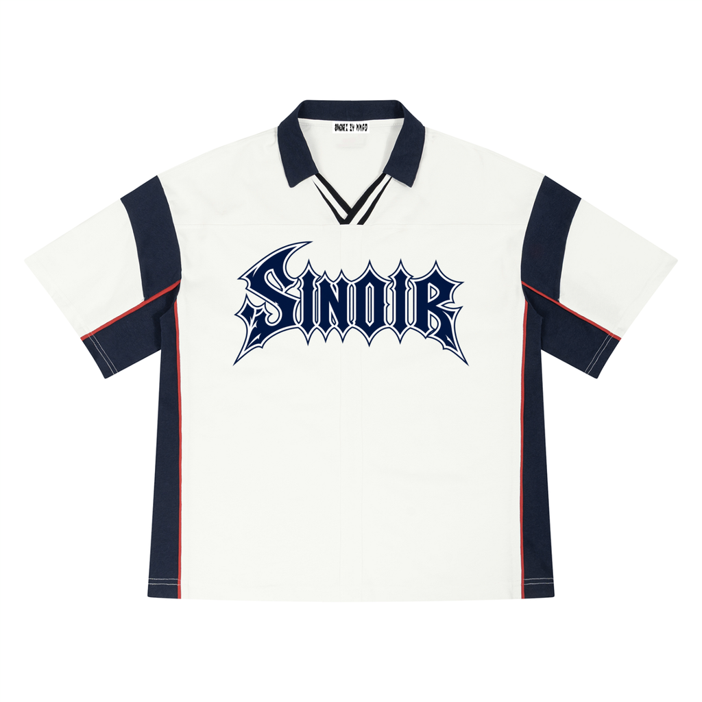 Sinoir Boxy Color Block Polo Shirt